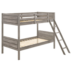 Orleans Furniture - Coaster - Ryder Wood Twin Over Twin Bunk Bed Weathered Taupe - 400818