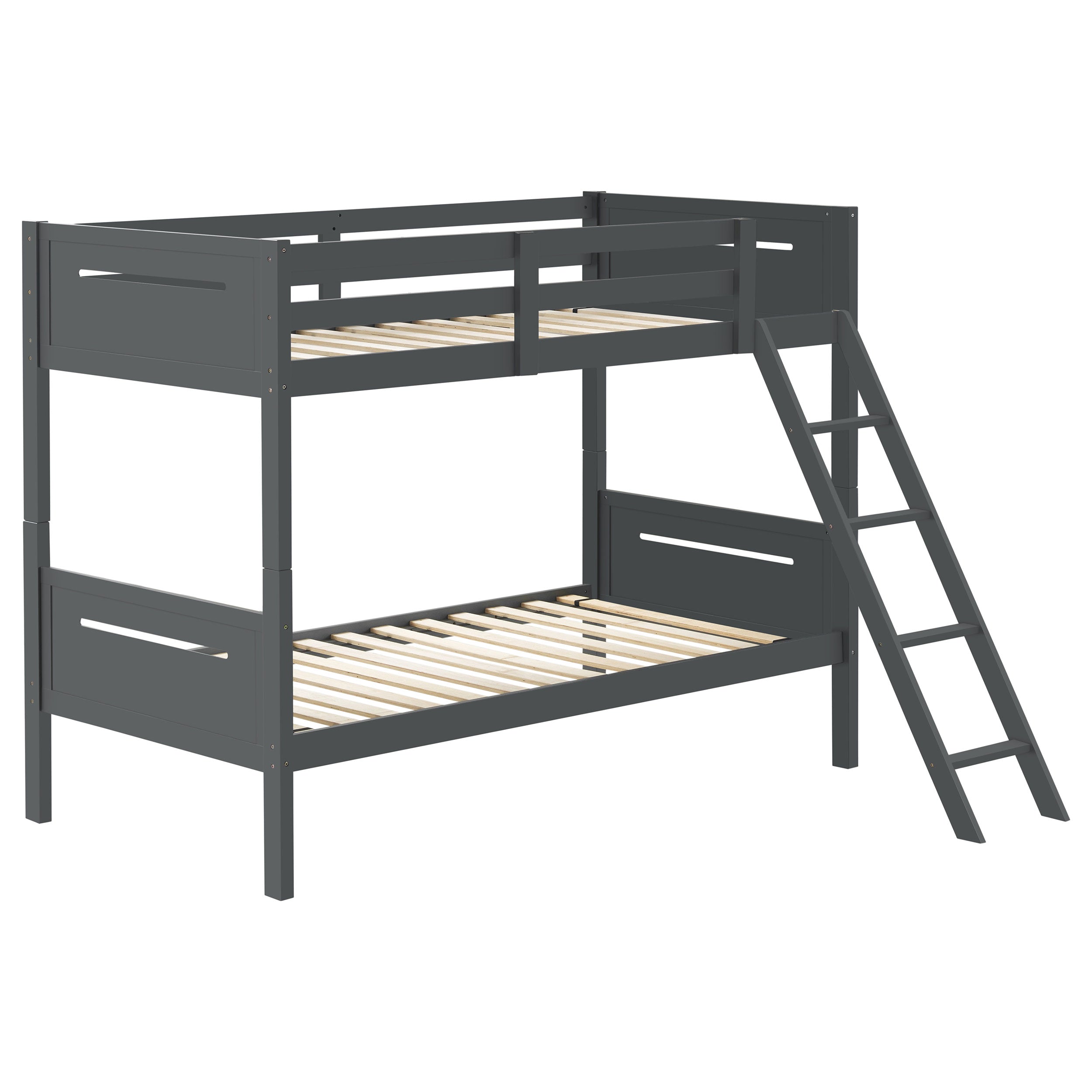 Orleans Furniture - Coaster - Littleton Wood Twin Over Twin Bunk Bed Grey - 405051GRY