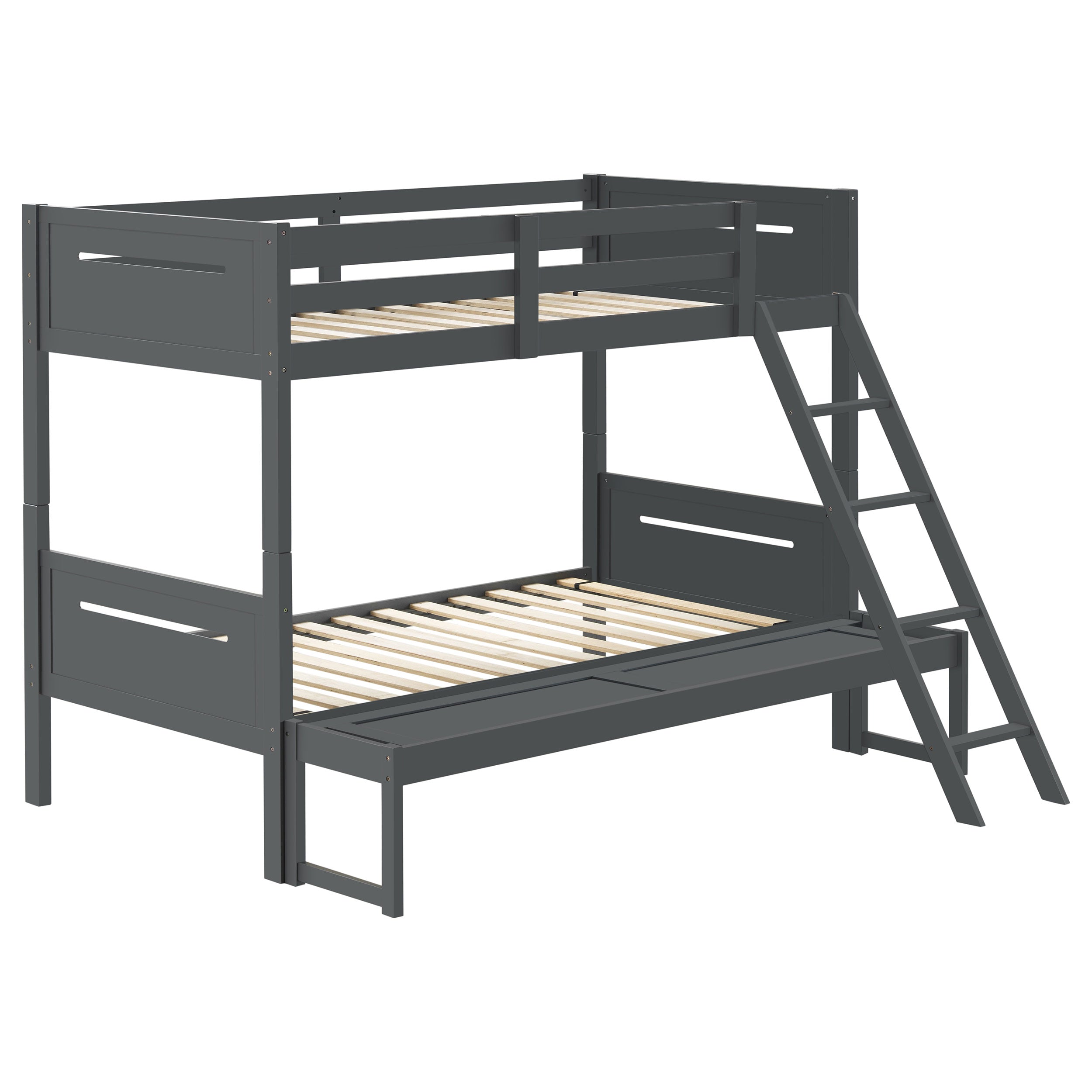 Orleans Furniture - Coaster - Littleton Wood Twin Over Full Bunk Bed Grey - 405052GRY