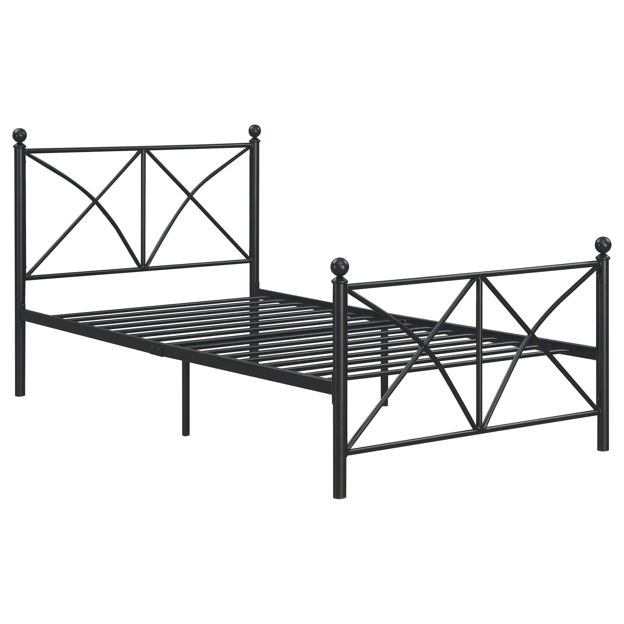 Orleans Furniture - Coaster - Hart Metal Full Open Frame Bed Matte Black - 422755F