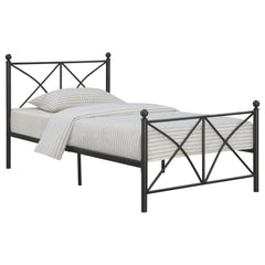 Hart Metal Full Open Frame Bed Matte Black