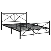 Orleans Furniture - Coaster - Hart Metal Queen Open Frame Bed Matte Black - 422755Q