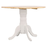 Orleans Furniture - Coaster - Allison Round 40-inch Drop Leaf Extension Dining Table White - 4241