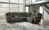 Orleans Furniture - Ashley Furniture - Nettington Sectional - 3-Piece Power Reclining Sectional / Smoke - 44101S1