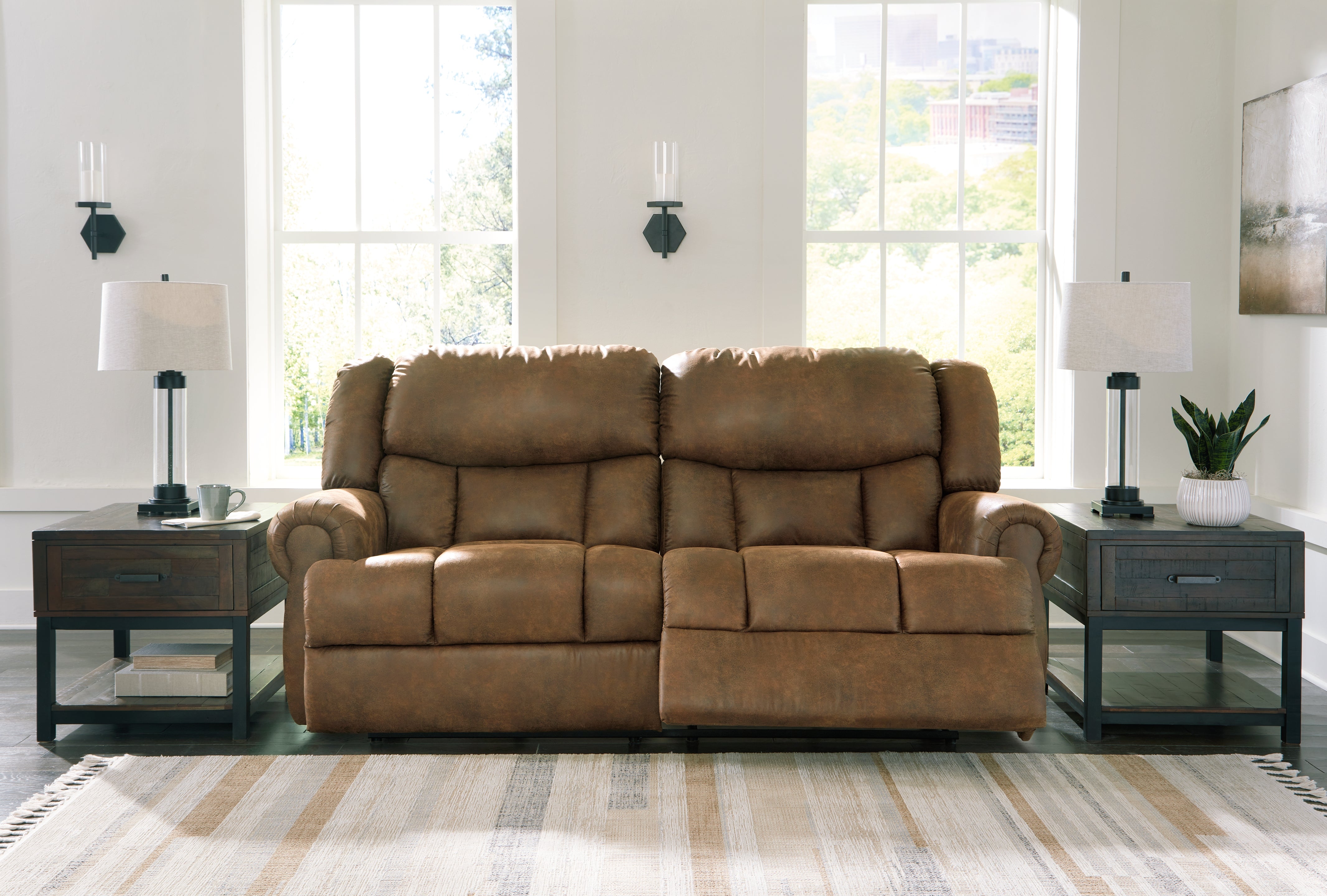 Orleans Furniture - Ashley Furniture - Boothbay Living Room - 2 Seat Reclining Sofa / Auburn - 4470481