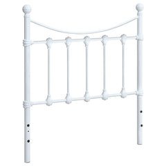 Orleans Furniture - Coaster - Marie Metal Twin Open Frame Headboard White - 450101T