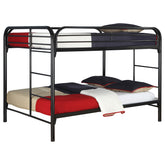 Orleans Furniture - Coaster - Morgan Metal Full Over Full Bunk Bed Black - 460056K