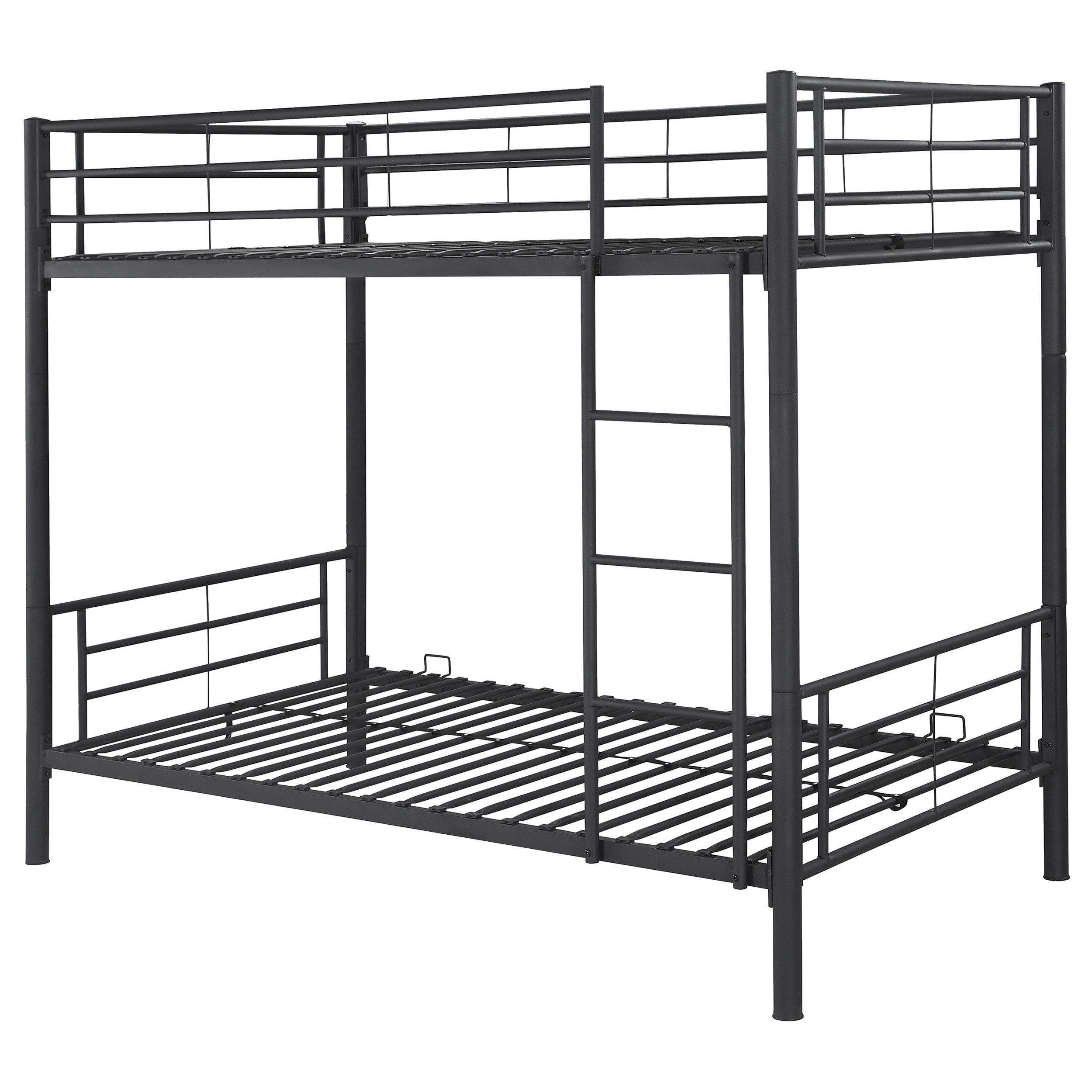 Orleans Furniture - Coaster - Hayward Metal Twin Over Twin Bunk Bed Black - 460072B