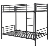 Orleans Furniture - Coaster - Hayward Metal Twin Over Twin Bunk Bed Black - 460072B