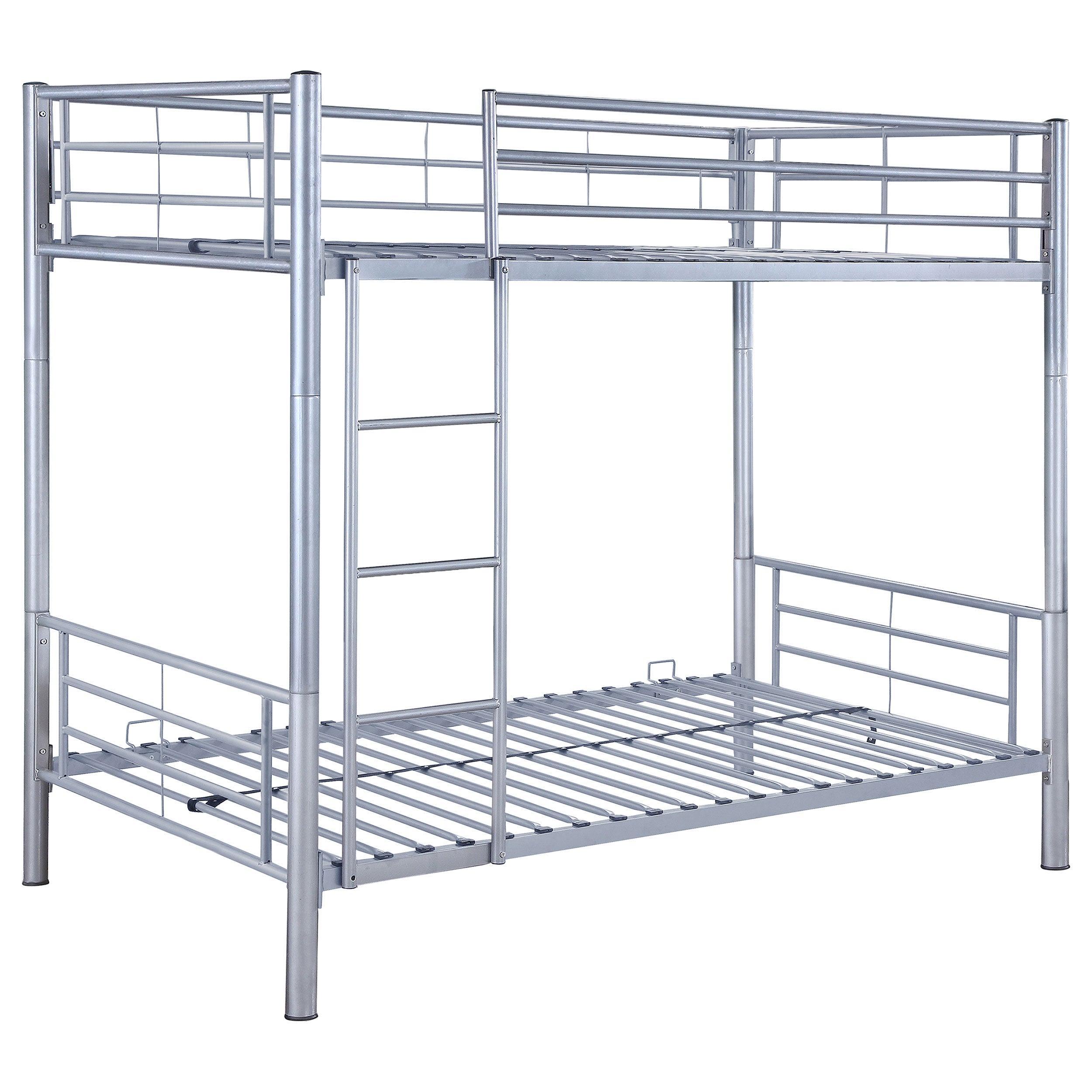Orleans Furniture - Coaster - Hayward Metal Twin Over Twin Bunk Bed Silver - 460072