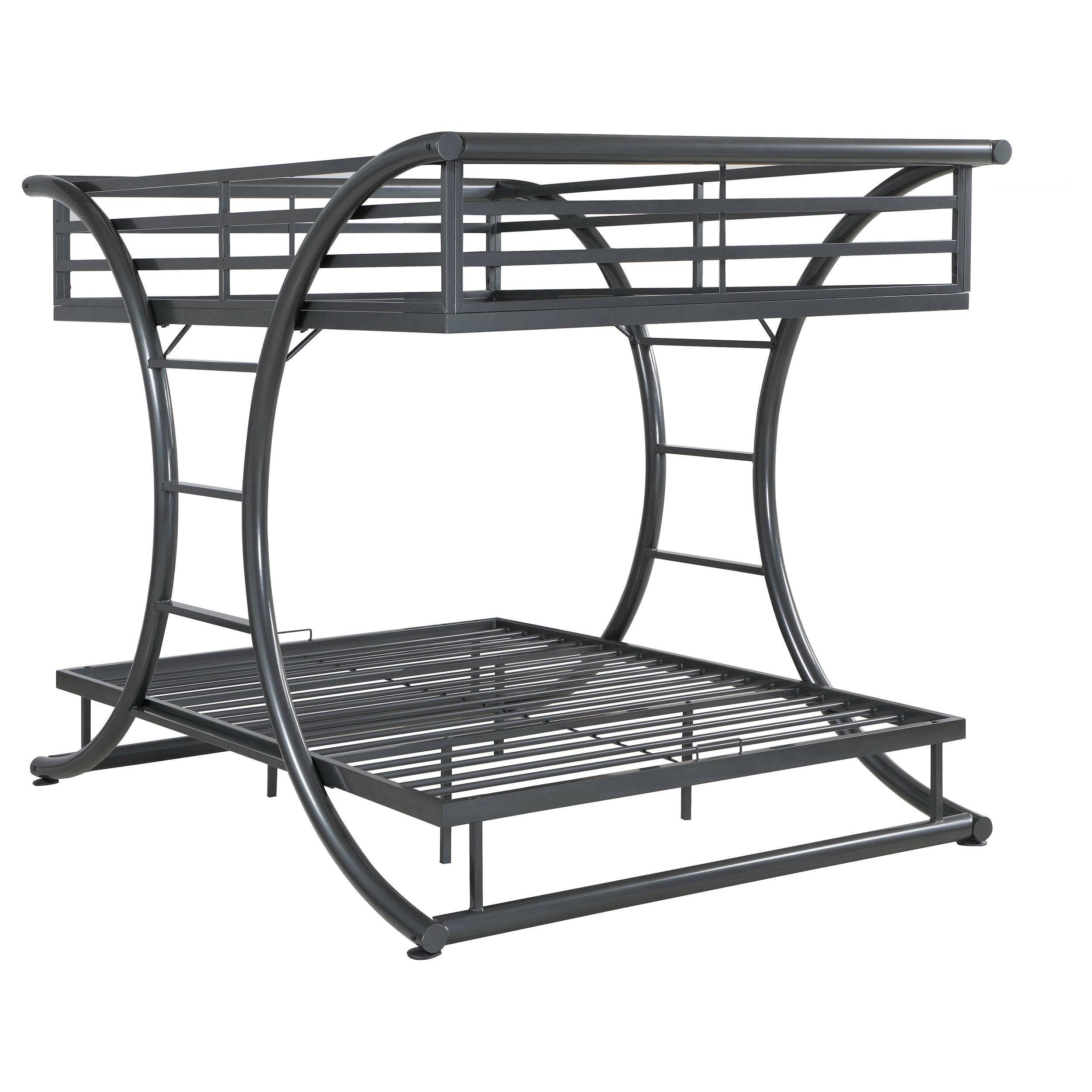 Orleans Furniture - Coaster - Stephan Metal Full Over Full Bunk Bed Gunmetal - 460078