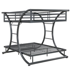 Orleans Furniture - Coaster - Stephan Metal Full Over Full Bunk Bed Gunmetal - 460078