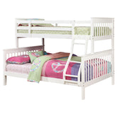 Orleans Furniture - Coaster - Chapman Wood Twin Over Full Bunk Bed White - 460260
