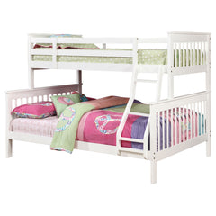 Orleans Furniture - Coaster - Chapman Wood Twin Over Full Bunk Bed White - 460260