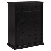 Orleans Furniture - Coaster - Sumerlin 6-drawer Bedroom Chest of Drawers Black - 460595BLK