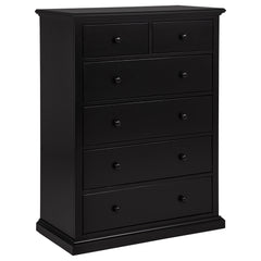 Orleans Furniture - Coaster - Sumerlin 6-drawer Bedroom Chest of Drawers Black - 460595BLK