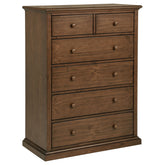 Orleans Furniture - Coaster - Sumerlin 6-drawer Bedroom Chest of Drawers Medium Brown - 460595WAL