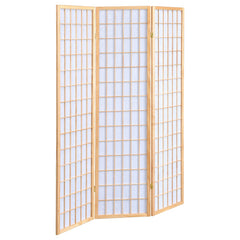 Orleans Furniture - Coaster - Carrie 3-Panel Room Divider Folding Shoji Screen Natural - 4621
