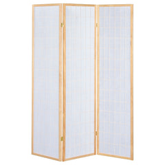 Carrie 3-Panel Room Divider Folding Shoji Screen Natural