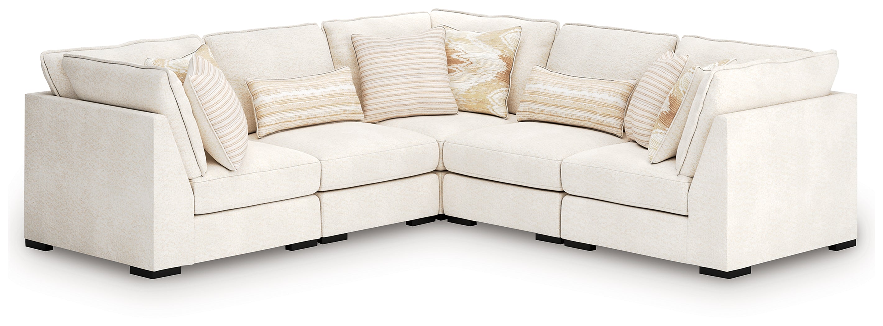 Orleans Furniture - Ashley Furniture - Donelson Creek Sectional - 5-Piece Sectional / Vanilla - 48002S1