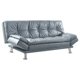 Orleans Furniture - Coaster - Dilleston Upholstered Tufted Convertible Sofa Bed Grey - 500096