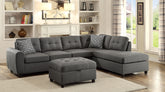 Orleans Furniture - Coaster - Stonenesse Sectional Sofa with Storage Ottoman Set Grey - 500413-S2