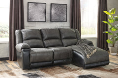 Orleans Furniture - Ashley Furniture - Nantahala Sectional - 3-Piece Reclining Sectional with Chaise / Slate - 50301S9
