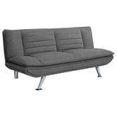 Orleans Furniture - Coaster - Julian Upholstered Tufted Convertible Sofa Bed Grey - 503966
