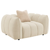 Orleans Furniture - Coaster - Winchester Boucle Upholstered Chair and a Half Sand Pebble - 503999