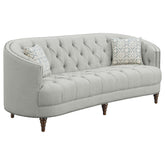 Orleans Furniture - Coaster - Avonlea Upholstered Sloped Arm Sofa Grey Fabric - 505641