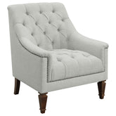 Orleans Furniture - Coaster - Avonlea Fabric Upholstered Sloped Arm Chair Grey Fabric - 505643