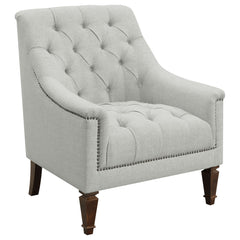 Orleans Furniture - Coaster - Avonlea Fabric Upholstered Sloped Arm Chair Grey Fabric - 505643