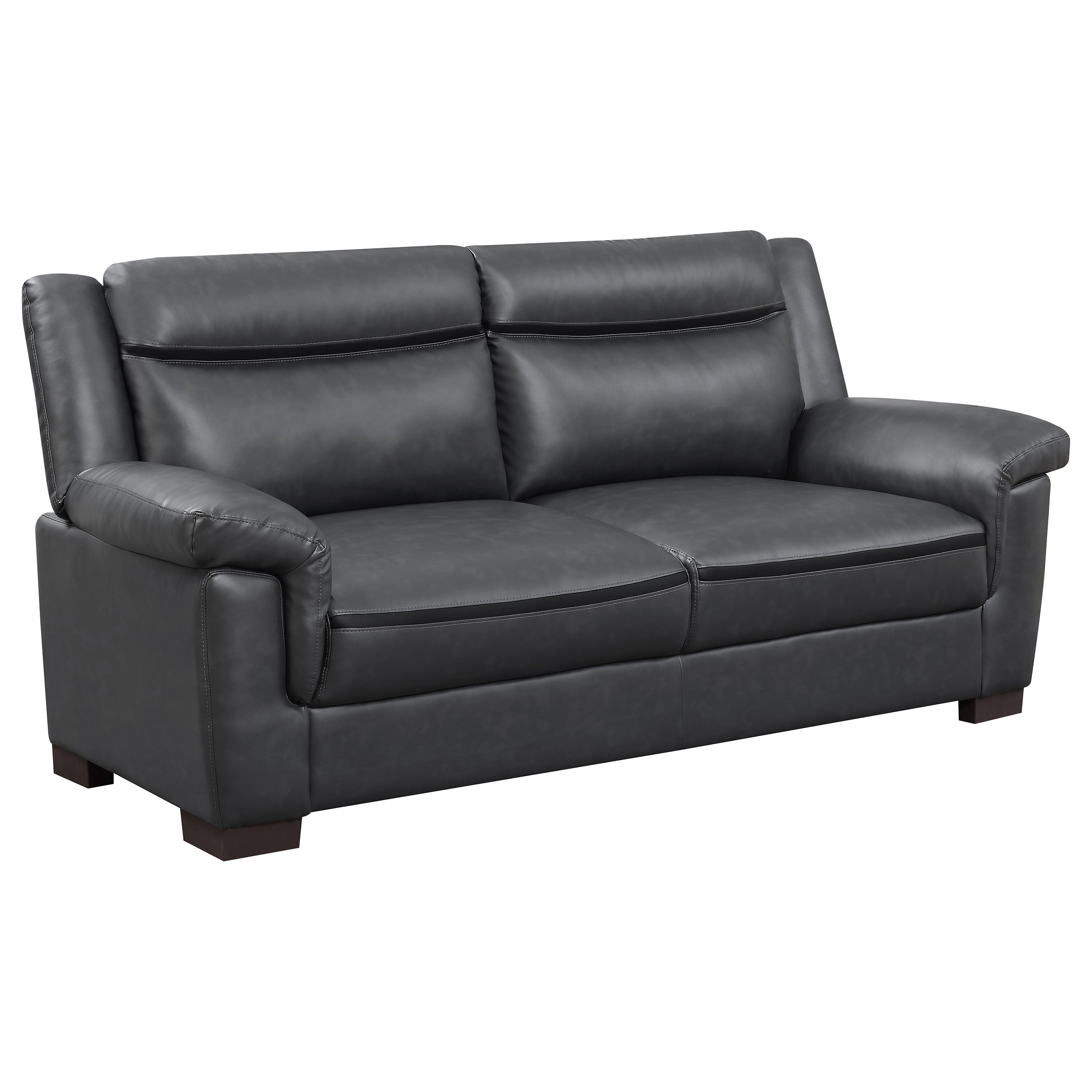 Orleans Furniture - Coaster - Arabella Upholstered Padded Arm Sofa Grey - 506591