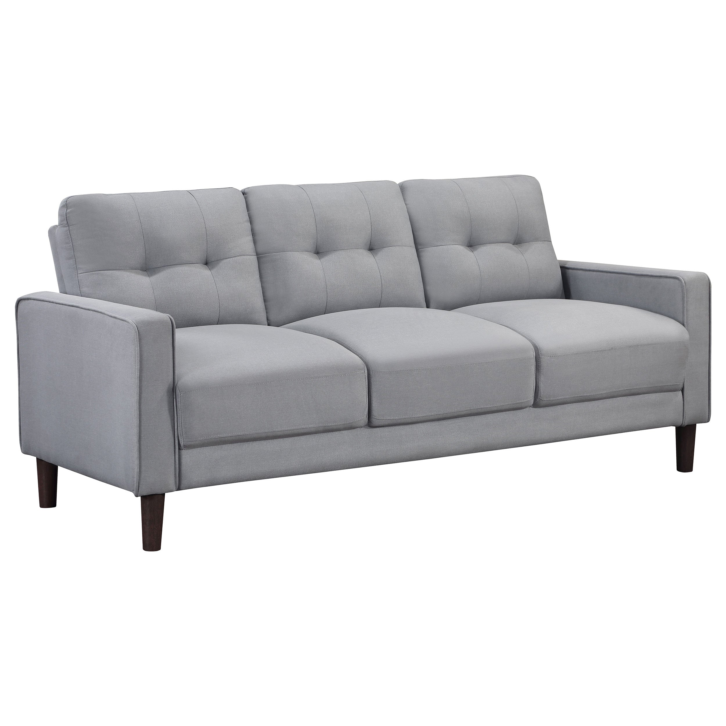 Orleans Furniture - Coaster - Bowen Upholstered Track Arm Tufted Sofa Grey - 506781