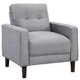 Orleans Furniture - Coaster - Bowen Upholstered Track Arm Tufted Accent Chair Grey - 506783