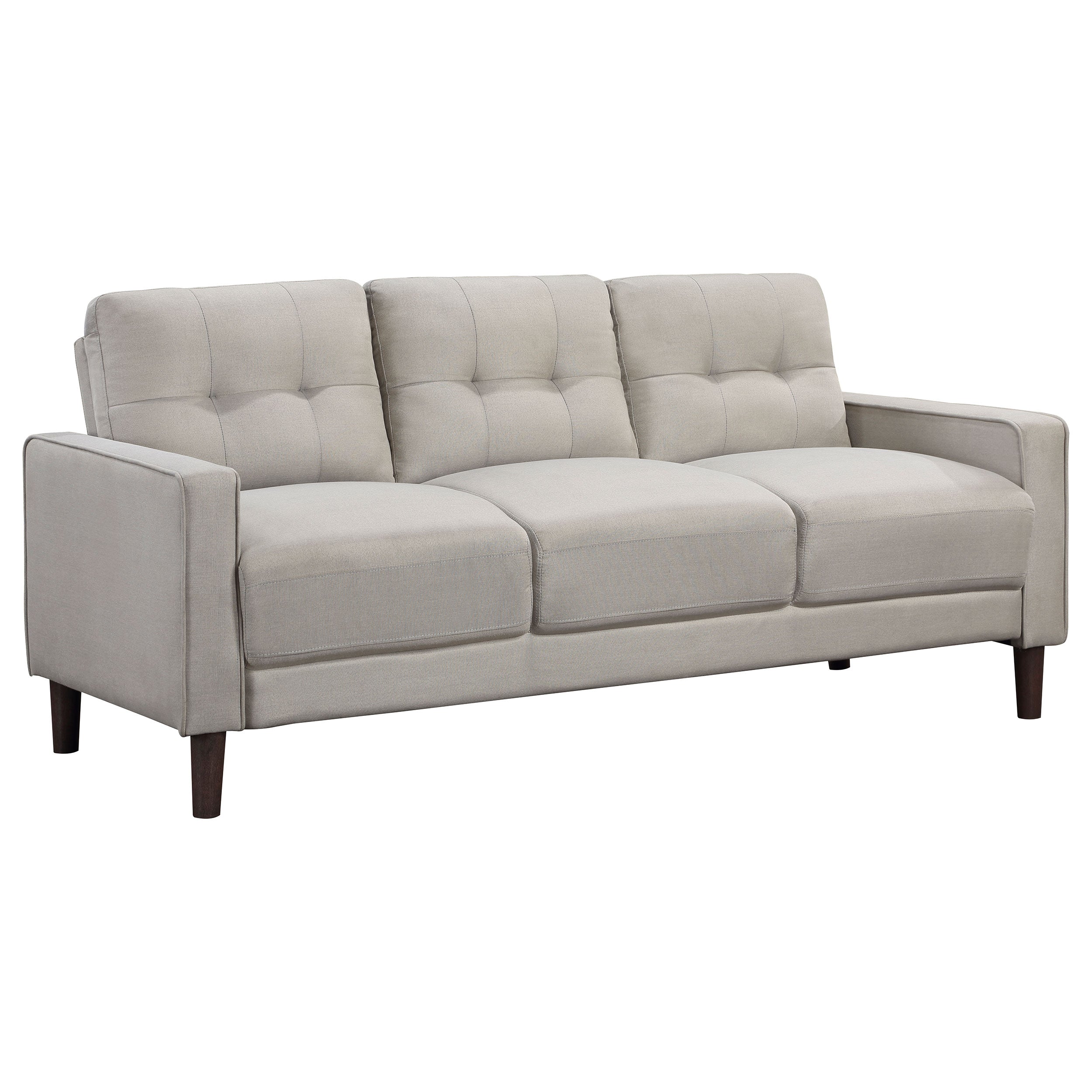 Orleans Furniture - Coaster - Bowen Upholstered Track Arm Tufted Sofa Beige - 506785