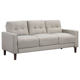 Orleans Furniture - Coaster - Bowen Upholstered Track Arm Tufted Sofa Beige - 506785