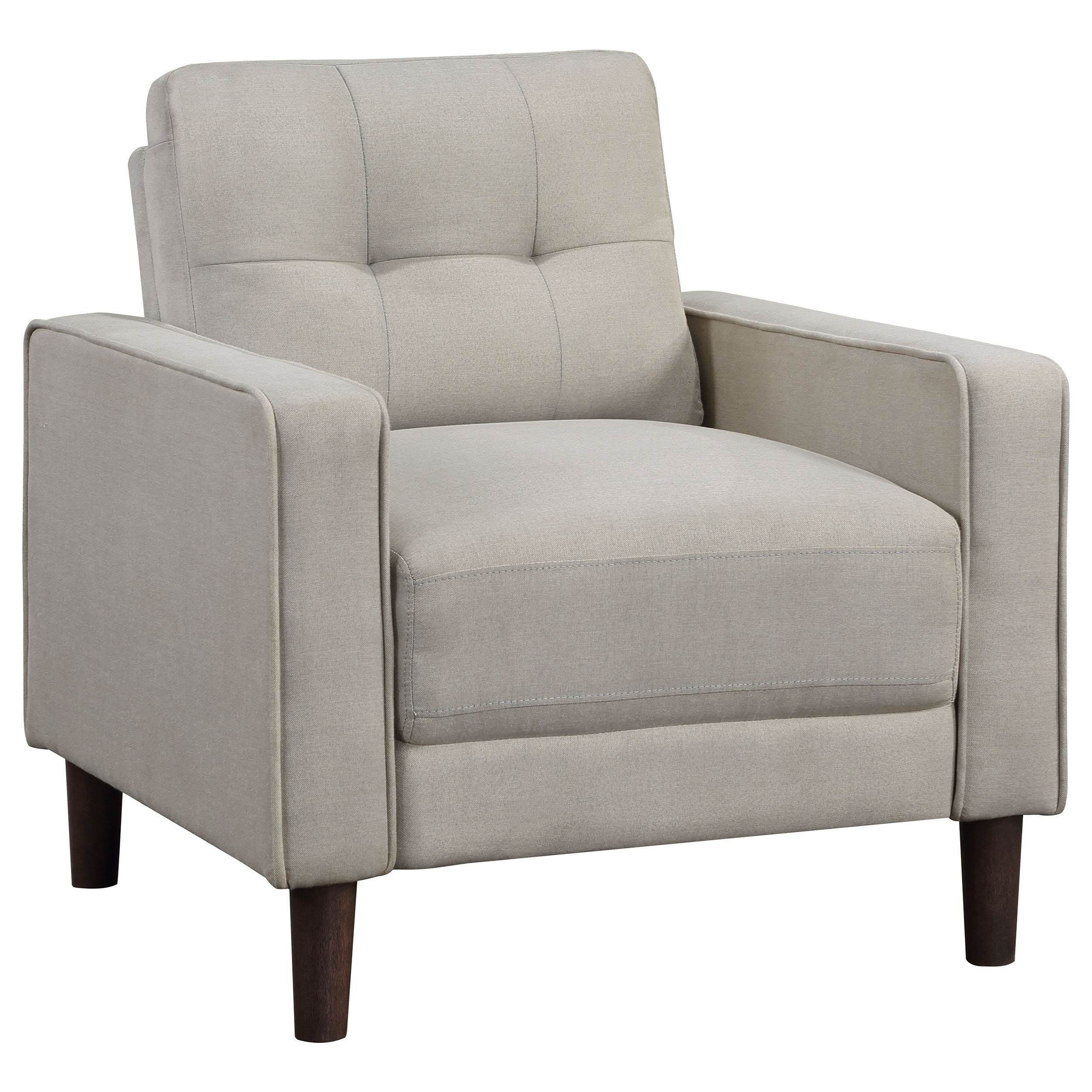 Orleans Furniture - Coaster - Bowen Upholstered Track Arm Tufted Accent Chair Beige - 506787