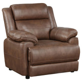 Orleans Furniture - Coaster - Ellington Upholstered Padded Arm Accent Chair Dark Brown - 508283