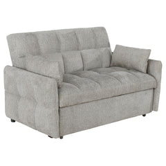 Orleans Furniture - Coaster - Cotswold Upholstered Convertible Sleeper Sofa Bed Light Grey - 508307