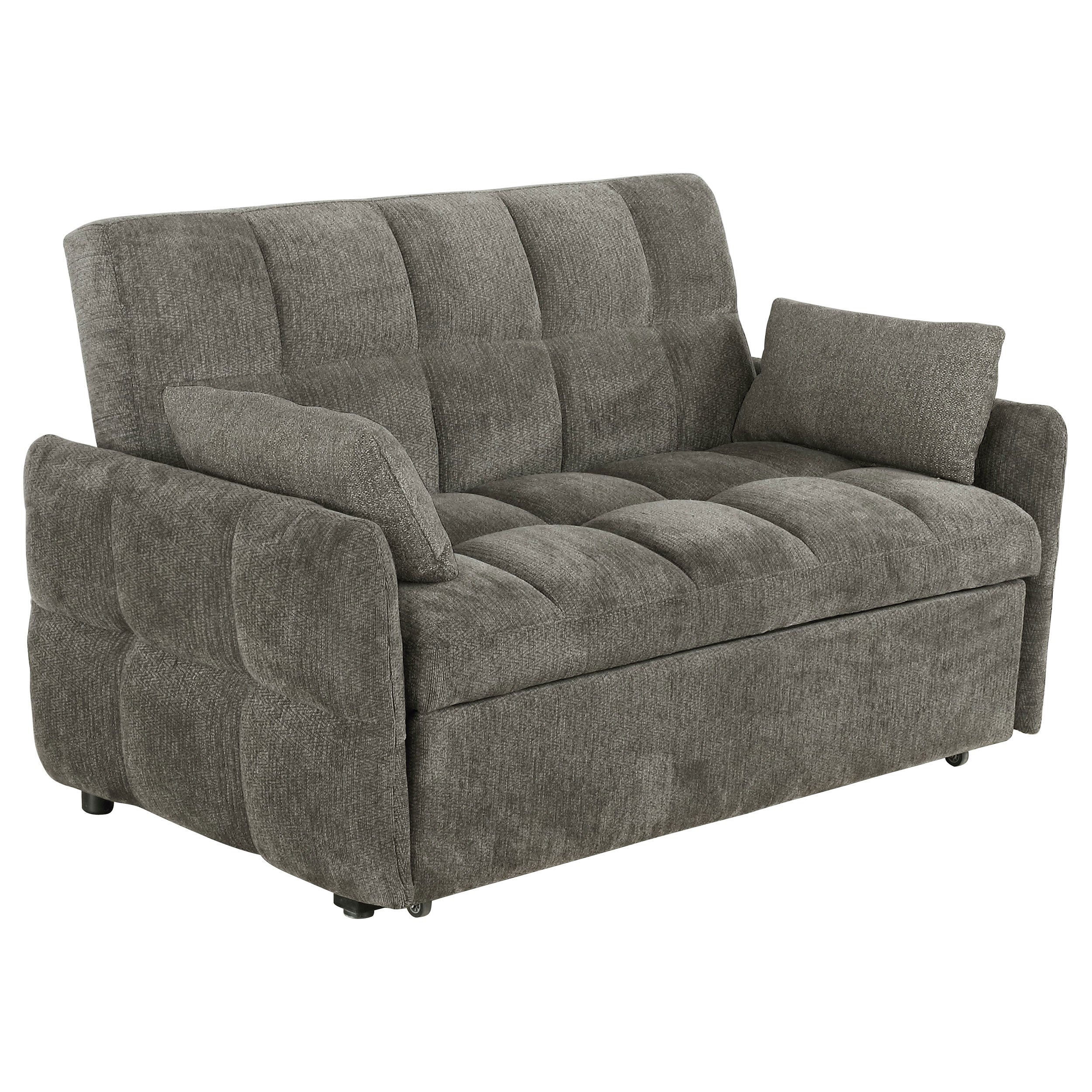 Orleans Furniture - Coaster - Cotswold Upholstered Convertible Sleeper Sofa Bed Dark Grey - 508308