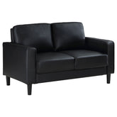 Orleans Furniture - Coaster - Ruth Upholstered Track Arm Loveseat Black - 508362