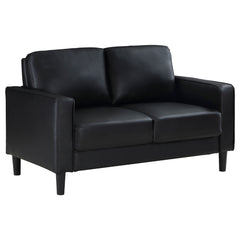 Orleans Furniture - Coaster - Ruth Upholstered Track Arm Loveseat Black - 508362