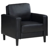 Orleans Furniture - Coaster - Ruth Upholstered Track Arm Accent Chair Black - 508363