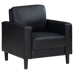 Orleans Furniture - Coaster - Ruth Upholstered Track Arm Accent Chair Black - 508363