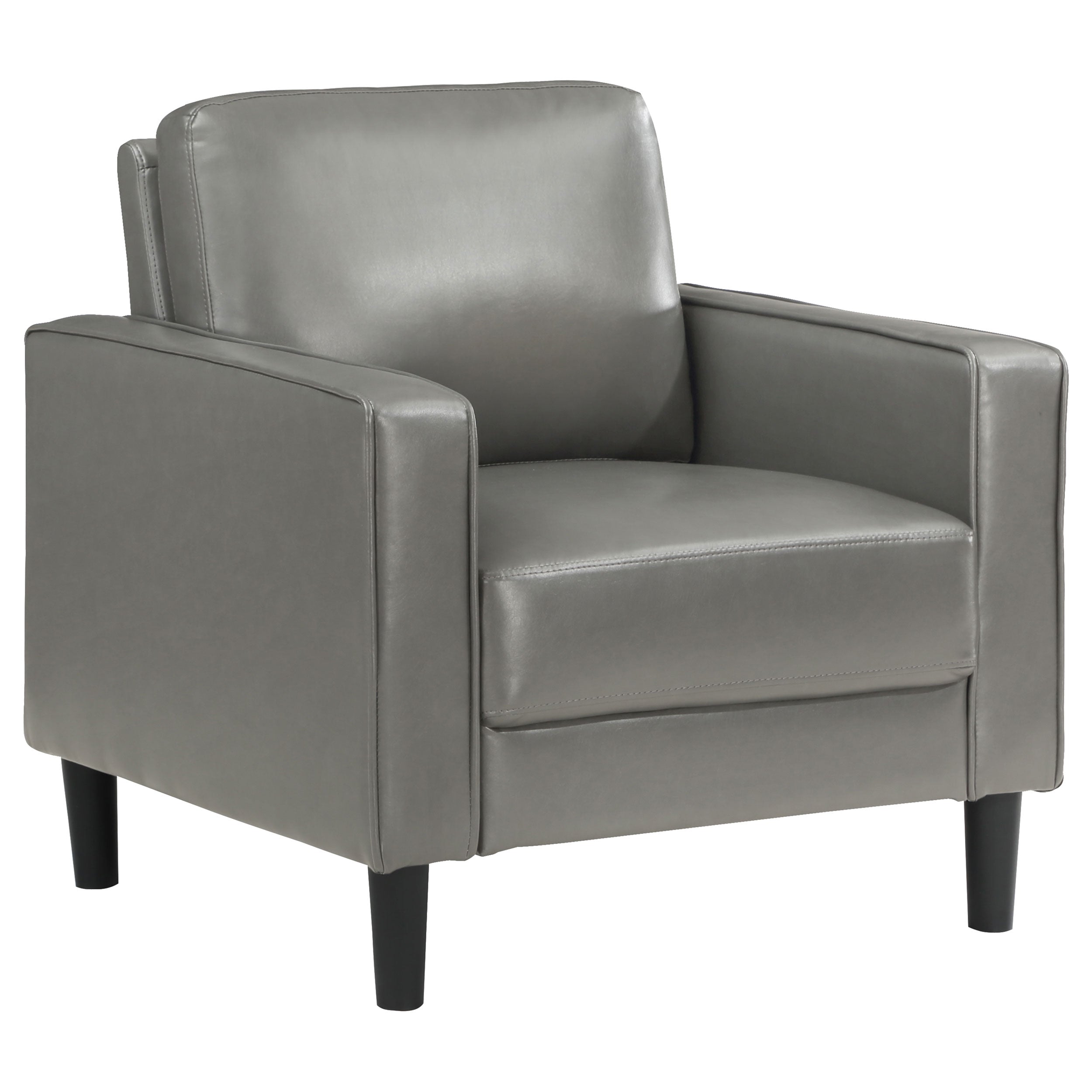 Orleans Furniture - Coaster - Ruth Upholstered Track Arm Accent Chair Grey - 508367