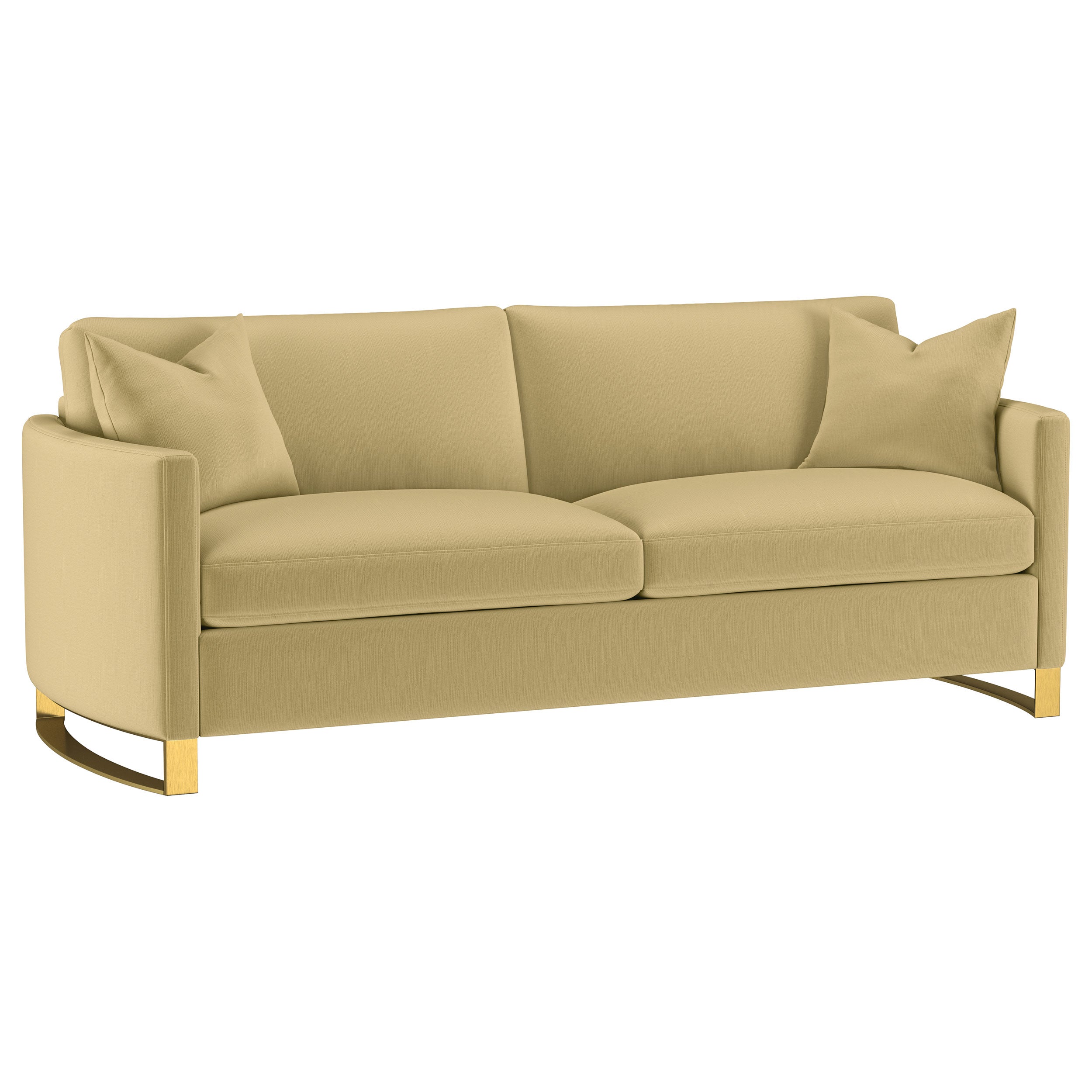 Orleans Furniture - Coaster - Corliss Upholstered Curved Track Arm Sofa Camel - 508824