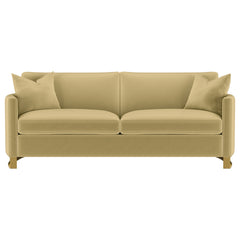 Corliss Upholstered Curved Track Arm Sofa Camel