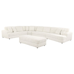 Emberson 5-piece Upholstered Modular Sectional Sofa Ivory