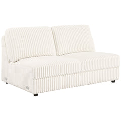 Orleans Furniture - Coaster - Emberson Upholstered Armless Loveseat Ivory - 508853